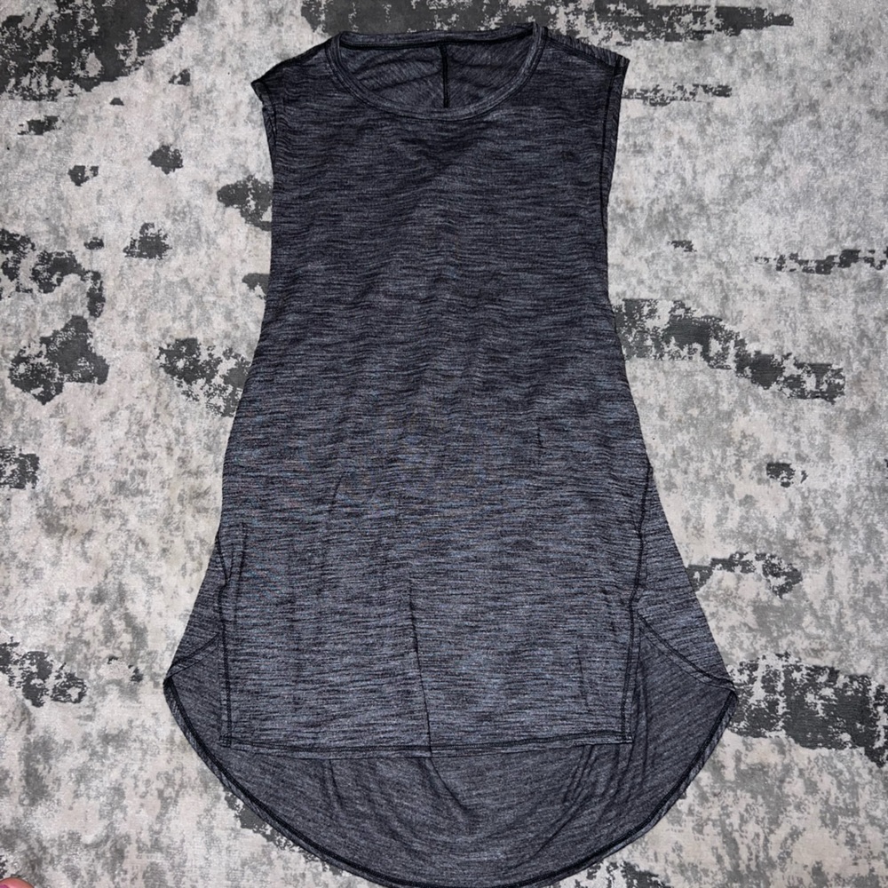 Lululemon Heathered Black Tank Top